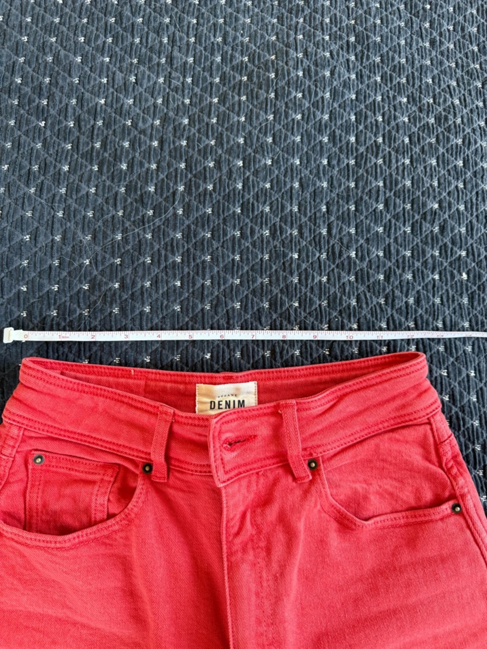 Sezane Le Crop Jeans in Red - Size 4. Perfect condition - Picture 5 of 7